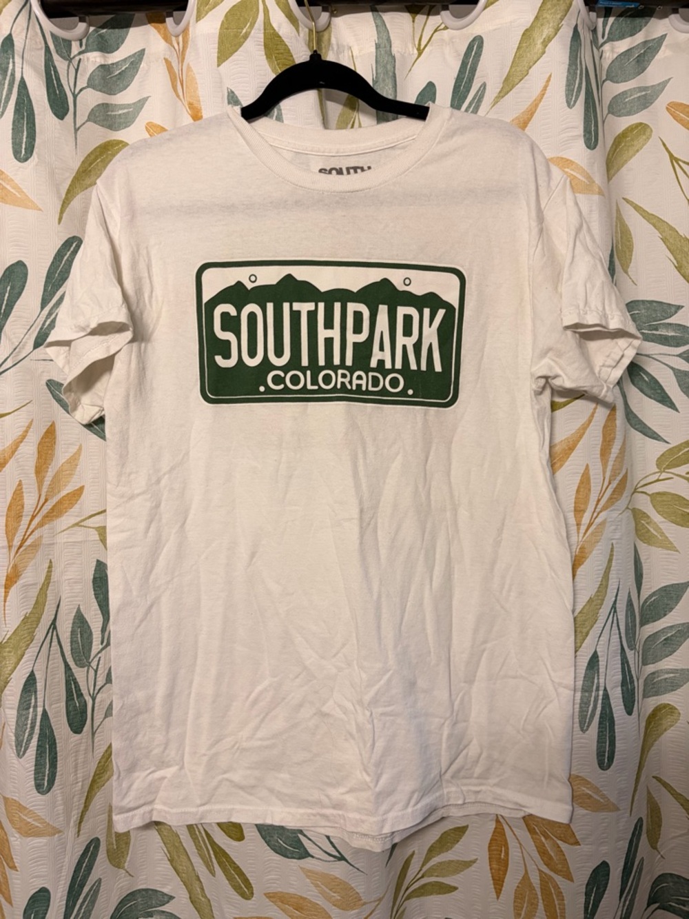 Colorado Graphic Tee - White with Green Print